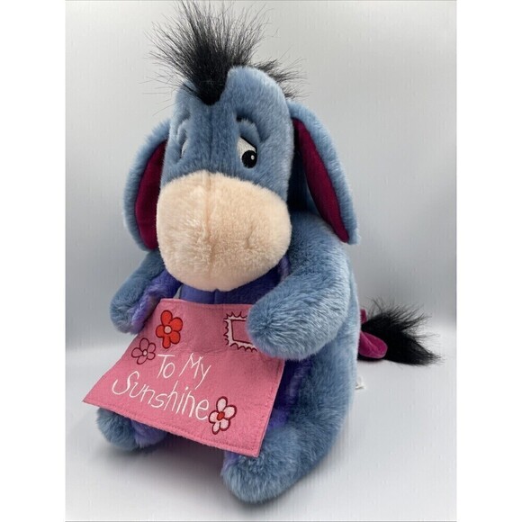 RARE Disney Store Exclusive Eeyore 13” Plush Winnie the Pooh Detachable Tail - Picture 1 of 10
